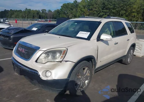 2010 GMC Acadia Slt-2 from USA, damaged, VIN 1GKLRNEDXAJ135353